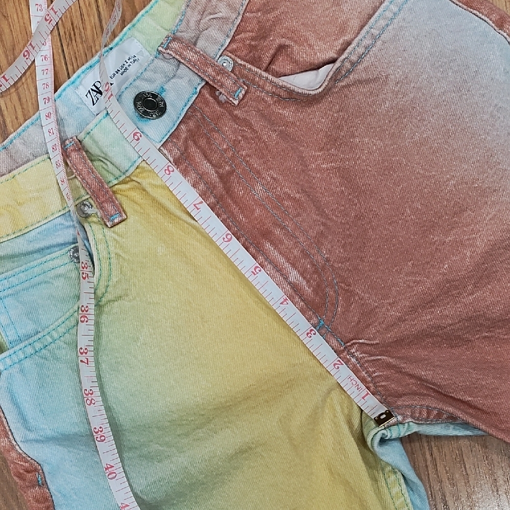 Zara Multicolor Gradient Jeans - image 5